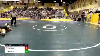 132 lbs Quarterfinal - Trevor Wagstaff, Estancia vs Ricky Espinoza, West Valley (Hemet)