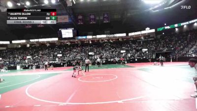 76 lbs Cons. Round 3 - Juliette Ollom, FSJ3 vs Eliza Toppin, GOW1
