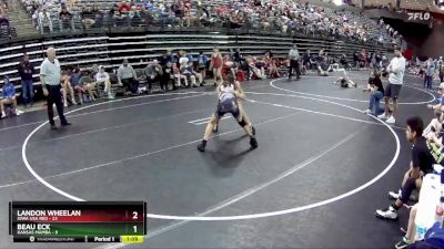 85 lbs Round 4 (6 Team) - Landon Wheelan, Iowa USA Red vs Beau Eck, Kansas Mamba