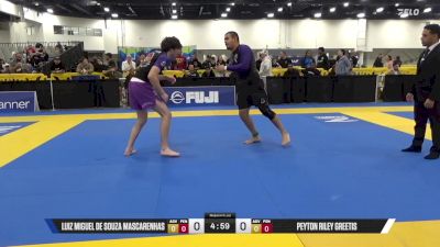 Peyton Riley Greetis vs Luiz Miguel De Souza Mascarenhas 2025 World IBJJF Jiu-Jitsu No-Gi Championship