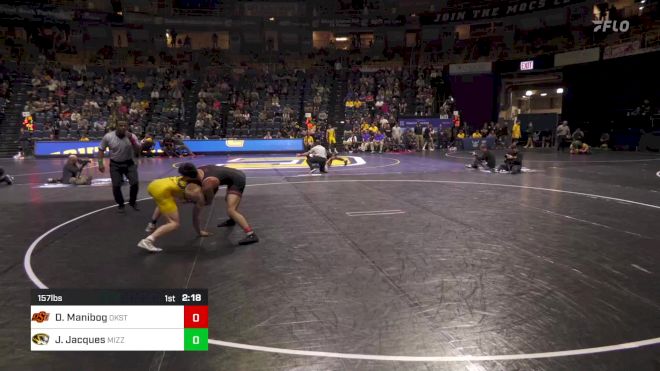 157 lbs Round Of 16 - Daniel Manibog, Oklahoma State vs Jarrett Jacques, Missouri