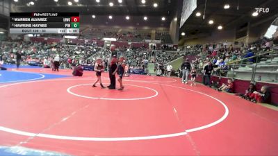 55 lbs Quarterfinal - Hawkins Haynes, Panther Youth Wrestling-CPR vs Warren Alvarez, Little Rock Wrestling Club