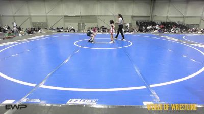 60 lbs Rr Rnd 3 - Alaina Saavedra, Super Girls K-6 Red vs Axl Ellsbury, Mat Warriors K-6