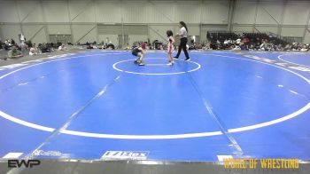 60 lbs Rr Rnd 3 - Alaina Saavedra, Super Girls K-6 Red vs Axl Ellsbury, Mat Warriors K-6