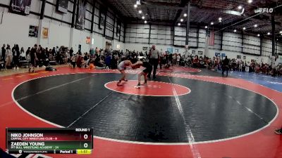 75 lbs Round 1 (6 Team) - Niko Johnson, CAPITAL CITY WRESTLING CLUB vs Zaeden Young, PIT BULL WRESTLING ACADEMY