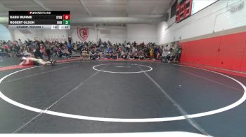 120 lbs Champ. Round 1 - Kash Muhme, Steamboat Springs vs Robert Olson, Highland