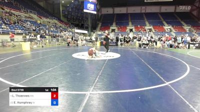 100 lbs Rnd Of 16 - Landon Thoennes, MN vs Ethan Humphrey, IA