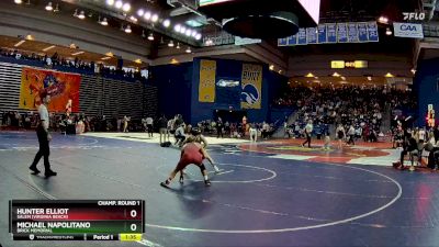 120 lbs Champ. Round 1 - Michael Napolitano, Brick Memorial vs Hunter Elliot, Salem (Virginia Beach)