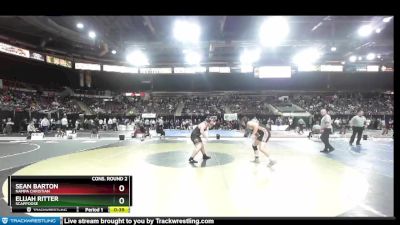 182 lbs Cons. Round 2 - Elijah Ritter, Scappoose vs Sean Barton, Nampa Christian