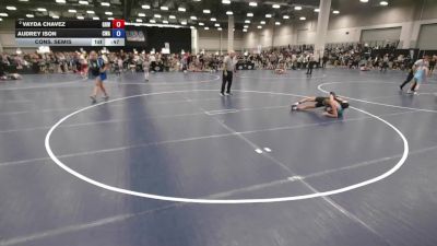 85 lbs Cons. Semis - Audrey Ison, Contenders Wrestling Academy vs Vayda Chavez, Gold Rush Wrestling