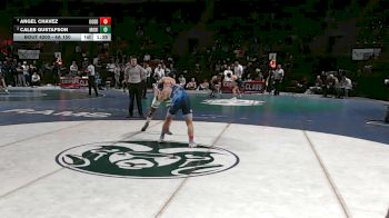 4A 150 lbs Quarterfinal - Angel Chavez, Goddard vs Caleb Gustafson, Moriarty