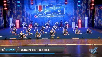 Yucaipa High School [2019 Large Varsity Show Cheer Intermediate (17-20) Day 1] 2019 USA Spirit Nationals
