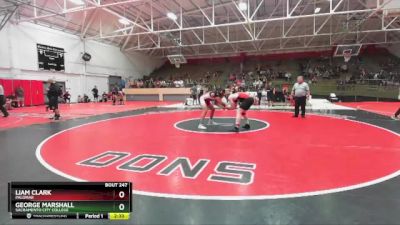 197 lbs Cons. Round 4 - Liam Clark, Palomar vs George Marshall, Sacramento City College