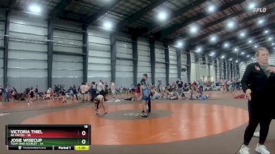 66 lbs Semis & 1st Wrestleback (8 Team) - Josie Wisecup, Team Ohio Scarlet vs Victoria Thiel, NE United