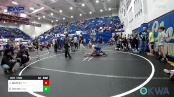 105 lbs Semifinal - Jackson Wallick, Perkins vs Bradley Davies, Choctaw Ironman Youth Wrestling