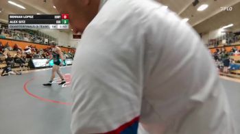 175 lbs Quarterfinals (8 Team) - Alex Sitz, Cody vs Bennan Lopez, DouglasWY