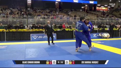 Blake Edward Brown vs Zoe Sabogal Vasquez 2025 Pan Jiu Jitsu IBJJF Championship