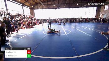 78-82 lbs Quarterfinal - Shiann Collom, Pryor Tigers vs Hayley Bentley, Brushy Wrestling Club