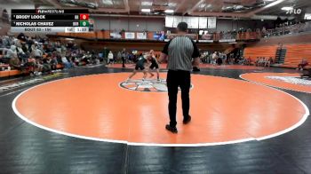 150 lbs Quarterfinal - Brody Loock, Raft River vs Nicholas Chavez, Burley
