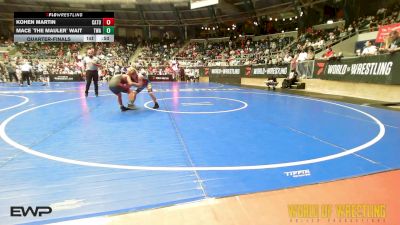 100 lbs Quarterfinal - Kohen Martin, Catoosa Youth Wrestling vs Mace `The Mauler` Wait, Terminator Wrestling Academy