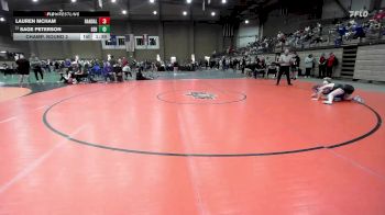 115 lbs Champ. Round 2 - Sage Peterson, Gardner Edgerton vs Lauren Mcham, Randall