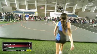 69 lbs Semifinal - Lilly Carter, Montana vs Anaya Patacsil, Mat Demon WC