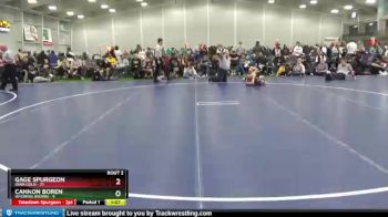 105 lbs Round 1 (6 Team) - Gage Spurgeon, Iowa Gold vs Cannon Boren, Wyoming Brown