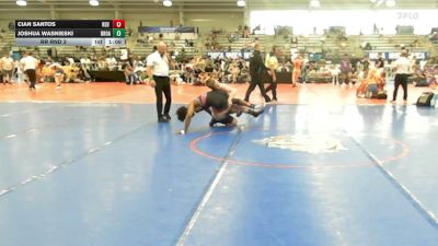 160 lbs Rr Rnd 3 - Cian Santos, Red Zone - HSB vs Joshua Wasnieski, Broad Axe Green - HSB