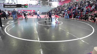 110 lbs 1st Place Match - Solana Castillo, El Paso Jefferson vs Lauren Marquez, El Paso Bel Air