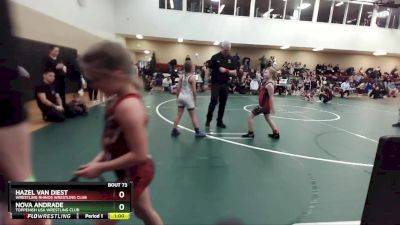 78-81 lbs Round 3 - Hazel Van Diest, Wrestling Rhinos Wrestling Club vs Nova Andrade, Toppenish USA Wrestling Club