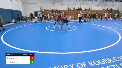 130 lbs Cons. Round 5 - Thomas Zubia, Zubia Boyz vs Zachary Young, Swamp Monsters