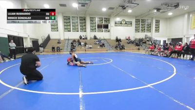 138 lbs Finals (2 Team) - Lilian Busnardo, Fresno State University vs Renice Gonzalez, Menlo