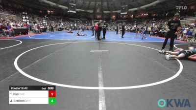 110 lbs Consi Of 16 #2 - Elijah Whitebird, Newkirk Takedown Cub vs Makylan Stanley, Blaine County Grapplers