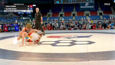 132 lbs 3rd Place Match - Dale Corbin, PA vs Slater Hicks, CA