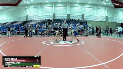 82 lbs Cons. Round 3 - Gavin Brent, Simmons Academy Of Wrestling vs William Szarek, Team NBWC