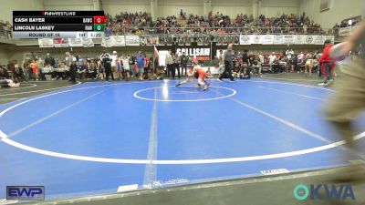 73 lbs Round Of 16 - Cash Bayer, Broken Arrow Wrestling Club vs Lincoln Laskey, Raw Wrestling Club