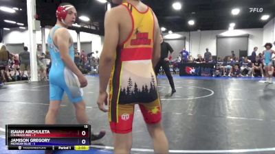 114 lbs 2nd Wrestleback (8 Team) - Isaiah Archuleta, Colorado Red vs Jamison Gregory, Michigan Blue