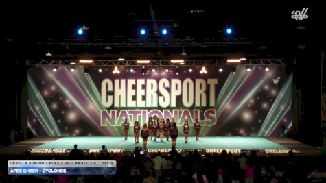 Apex Cheer - Cyclones [2026 L2 Junior - Flex - D2 - Small - A Day 2] 2026 CHEERSPORT National All Star Cheerleading Championship