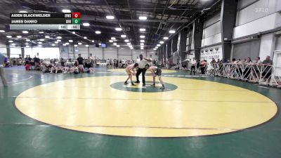 106 lbs Rr Rnd 2 - Aiden Blackwelder, Iron Forge WC - HSB vs James Danko, Division-1 Training Center - HSB