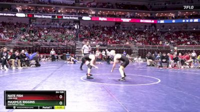 3A-126 lbs Quarterfinal - Maximus Riggins, Southeast Polk vs Nate Fish, Linn-Mar