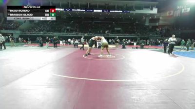 285 lbs Cons. Round 2 - David Moreno, El Capitan vs Brandon Olacio, Stagg