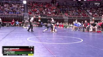 2A-165 lbs Cons. Round 2 - Brent Dennhardt, Greene County vs Tyler Pisney, Crestwood, Cresco