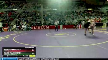 285 lbs Quarterfinal - Marshall Fishback, Rochester Community vs Parker Hennessey, Heritage