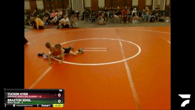 50 lbs Semis & 1st Wrestleback (8 Team) - Tucker Hyer, Donahue Wrestling Academy vs Braxton Edgil, Ninja Killer