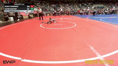 52 lbs Round Of 32 - Wyatt Harrison, Colorado Outlaws vs Jacob Sawyer, Mat Demon Wrestling Club