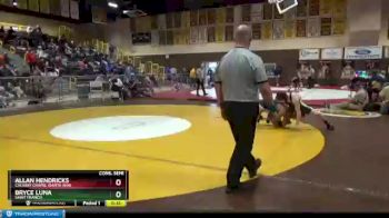 120 lbs Cons. Semi - Bryce Luna, Saint Francis vs Allan Hendricks, Calvary Chapel (Santa Ana)