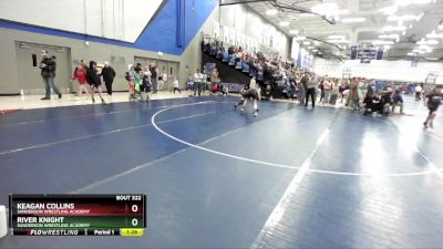 85 lbs Semifinal - River Knight, Sanderson Wrestling Academy vs Keagan Collins, Sanderson Wrestling Academy