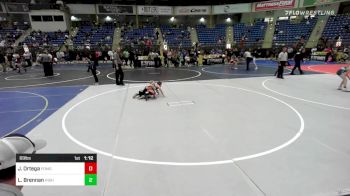 69 lbs Quarterfinal - Jr Ortega, Pomona Elite vs Lukas Brennan, High Plains Thunder