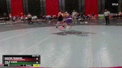 285 lbs Cons. Round 3 - Hunter Tennison, University Of Central Missouri vs Philip Saenz, Ozarks