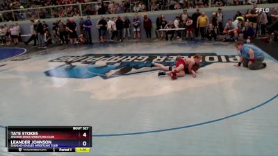 93 lbs Quarterfinal - Tate Stokes, Anchor Kings Wrestling Club vs Leander Johnson, Chugach Eagles Wrestling Club